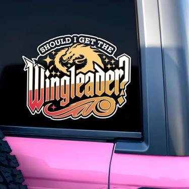 Imagem de Decalque de carro Should I Get The Wing Leader Dragon Fourth Wing ACOTAR Adesivo Bookish Book Club Mirror Decals Car Accessories Afirmations Funny Vinyl Waterproof 20 cm Decalque para-choque