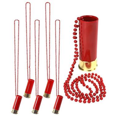 Imagem de Iconikal Conjunto de copos de vidro Shotgun Shell, vermelho, pacote com 6 (vidro de cordão)