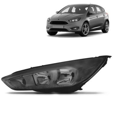 Imagem de Farol Mascara Negra Eletrico Focus 2015 2016 2017 2018 Sem Led - TYC, 