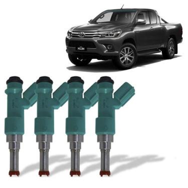 Imagem de 4 bicos injetores hilux sw4 2.7 2012 a 2021 232500c040 - GENUINE