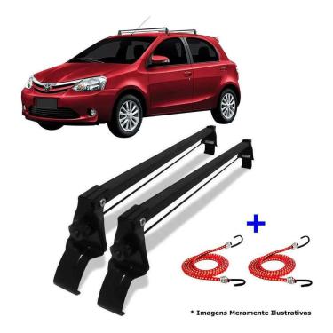 Imagem de Rack De Teto Bagageiro + 2 Elasticos Etios Hatch Ano 12/21