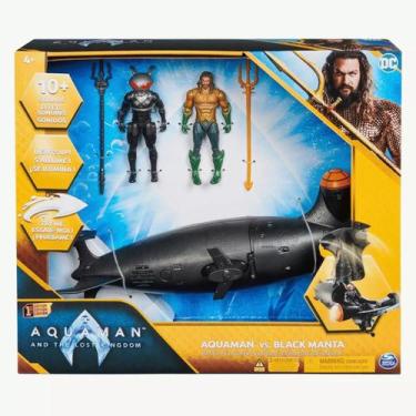 Imagem de Submarino Do Arraia Negra Com 2 Bonecos  Filme Aquaman 2 - Sunny