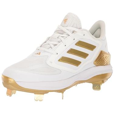 Imagem de adidas Tênis feminino Adizero Purehustle 3 Elite, Branco/Dourado Metálico/Dourado Metálico, 13