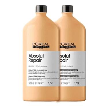 Imagem de Loreal Absolut Repair Gold Quinoa Shampoo 1,5 L + Cond 1,5 L