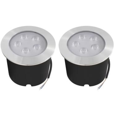 Imagem de Kit 2x Balizador Blindado Piso Solo Externo Led Embutir 5w 3000K Bivolt