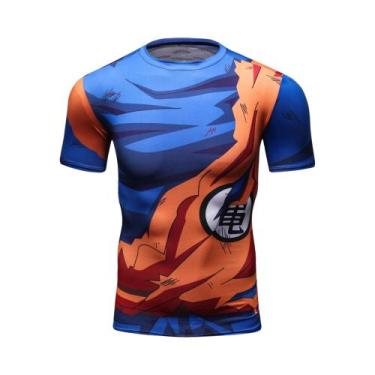 Imagem de Camiseta Masculina 3D Dragon Ball - Vegeta e Goku - Anime - Sublimação