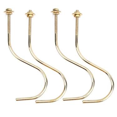 Imagem de MUNEFE 2 SET 4PCS Billiards Hook, gancho de borda de mesa, gancho de cobre, adequado para muitos tipos de tabelas de piscina