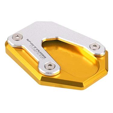 Imagem de Acc-Creativity Suporte de extensão de suporte lateral para pé de motocicleta compatível com SUZUKI V-Strom 1000 Vstrom 1050 XT DL1050XT 2014-2021 (dourado)