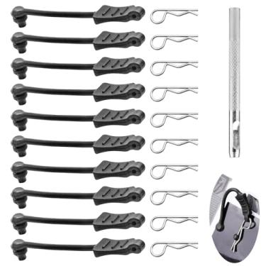 Imagem de 10 peças de clipes de corpo AllinRC RC com abas de puxar perfurador de furo de 2,5 mm para Traxxas TRX4M Losi Mini-T 2.0 Mini JRX2 HyperGo H16GT H16DR 1/16 1/18 RC Car Truck Crawler Clipes de corpo