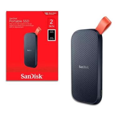 Imagem de SSD Externo Portátil Sandisk, 2TB, USB, Leitura: 800MB/s, Preto e Lara