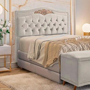 Imagem de Cabeceira Holanda 195cm King Size Estofada Veludo Shop das Cabeceiras,