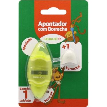 Imagem de Apontador com Deposito e Borracha Amarelo 73003 - Leo e Leo
