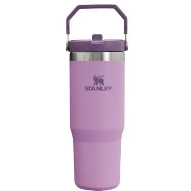 Imagem de Stanley - Garrafa Térmica IceFlow Flip Straw Isolada em Aço Inoxidável e Reutilizável, Resistente a Vazamentos, 887 ml, Lilac