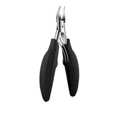 Imagem de Tesoura de unha, alicate de cutícula, manicure, alicate de aço inoxidável, ferramentas de corte, preto 02, BH01
