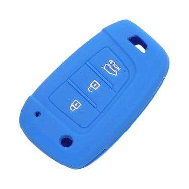 Imagem de Capa De Silicone Para Chave Remota, Capa Com 3 Botões Para Hyundai Sol