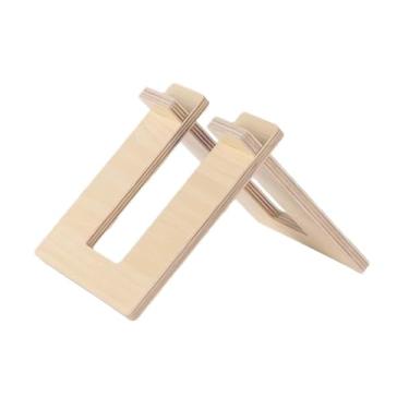 Imagem de oshhni Suporte de estacionamento para bicicletas de equilíbrio infantil Suporte de madeira para parque de bicicleta de equilíbrio infantil para acessórios de, Cor de Madeira