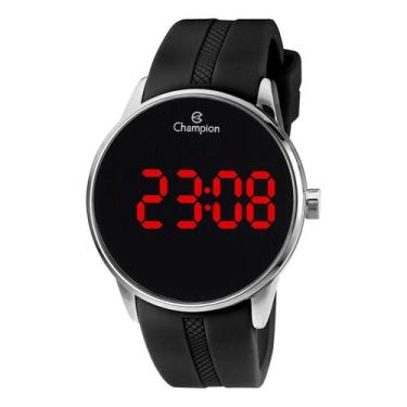 Imagem de Relógio Champion Masculino Prateado Digital Pulseira Silicone - CH4018