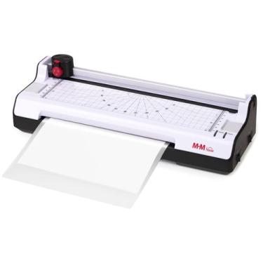 Imagem de Plastificadora Laminadora Refiladora 5 em 1 Corta Serrilha A4 - Mm Hou