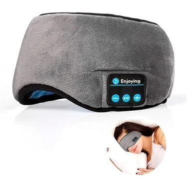 Imagem de Máscara de Dormir com Fone Bluetooth 5.0 Embutido – Áudio Estéreo HD, Bateria de Longa Duração (10h) e Tecido Confortável | Ideal para Sono Profundo, Relaxamento e Viagens