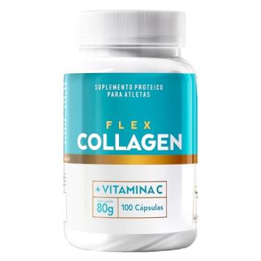 Imagem de Colageno Premium Hidrolisado Flex Collagen 100mg Protein + Vitamina C 700mg Proteina Pele Cabelo Unha 100 Cápsulas Rende 25 Doses - Spartacus Nutrition