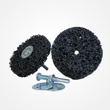 Imagem de Disco Removedor com Haste para Furadeira e micro retífica, 76 x 6 mm, 2 Unidades, para Remoção de Ferrugem e Tinta