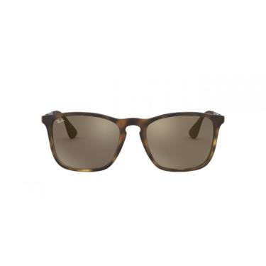 Imagem de Óculos de Sol Ray-Ban Chris RB 4187 Marron total Espelhada e Havana Fosco 54