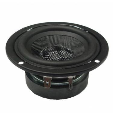 Imagem de 4,5 polegadas 4Ohm 30W Woofers cone de fibra de vidro subwoofer alto-falantes HiFi graves potentes de baixa frequência