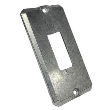 Imagem de Tampa Espelho P/ Condulete 1 Posto 1 Tomada 3/4" Alumínio - Geral