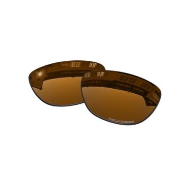 Imagem de Lentes de substituição OOWLIT compatíveis com óculos de sol Oakley Jupiter Carbon, Peach Gold Combine8™ Polarized, One Size