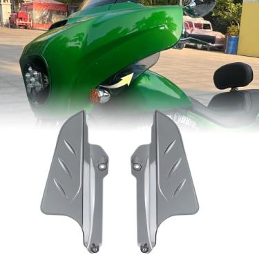 Imagem de FWXEOZ Defletores de asa lateral de motocicleta Kits de defletor de ar de carenagem dianteira asas fixas para Indian Chieftain Dark Horse/Chieftain Limited/Roadmaster Dark Horse/Roadmaster Limited