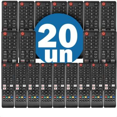 Imagem de Controle Remoto Compatível Com Tv Samsung UN43T5300 Teclas NetFlix Pri