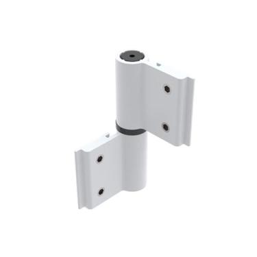 Imagem de Dobradiça Para Porta De Giro 2 Abas Dob689 Branca 16 Peças - UDINESE