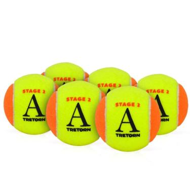 Imagem de Bola De Beach Tennis Tretorn Academy Stage 2 Pack Com 06 Bolas Laranja