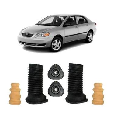 Imagem de Kit Coxim Batente Amortecedor Dianteiro Toyota Corolla 03/08 - Solupe 
