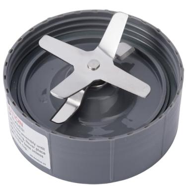 Imagem de Lâmina extratora de peças de reposição de 9 peças com juntas de borracha de engrenagem, almofadas de choque e crochê compatíveis com liquidificador NutriBullet 600w/900w (pacote com 1, cinza)