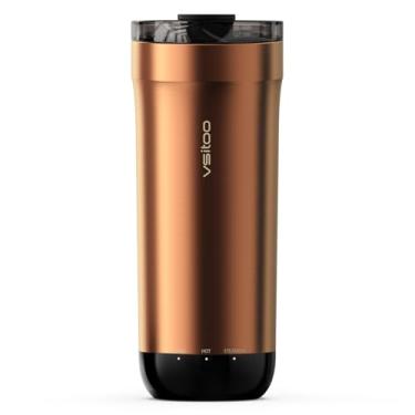 Imagem de Vsitoo - Caneca de café com controle de temperatura e autoaquecimento (cobre)