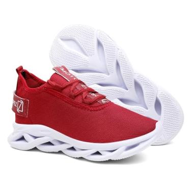 Imagem de Tênis Esportivo Masculino Academia e Caminhada Envio Já (Vermelho, BR, Adulto, Numérico, 43)