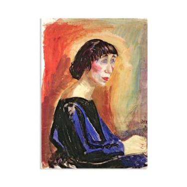 Imagem de SDYJ6GSW Otto Dix Impressão em tela pinturas de retrato otto dix arte de parede famosa arte de arte pôsteres para decoração de parede para quarto sala de estar 100 x 70 cm (83.8x71.1 cm) sem moldura