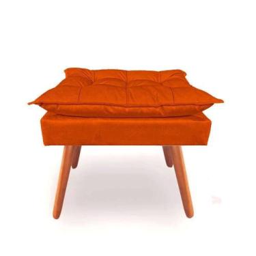 Imagem de Puf Puff Opalla Suede Terracota Para Recepção E Sala - Decore.Com