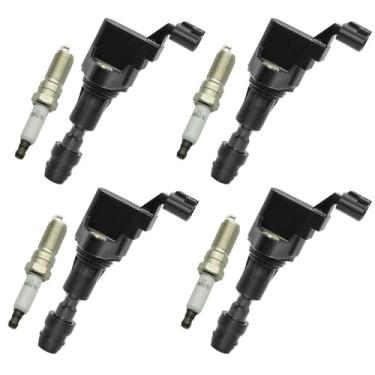 Imagem de CNPAPC 4 bobinas de ignição e vela de ignição IRIDIUM para Chevrolet Malibu 07-14 2.4L UF491