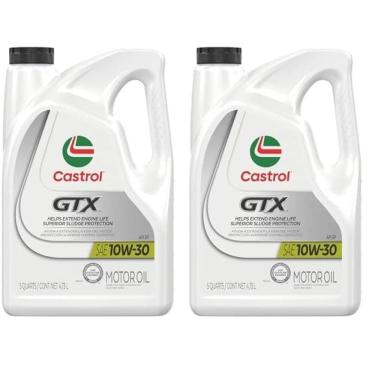 Imagem de Óleo de motor Castrol GTX 10W-30 convencional 4,7 L (5 quartos) x2