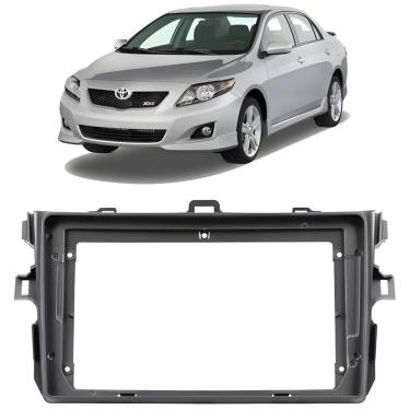 Imagem de Moldura Painel Central 9 Polegadas Corolla 2008 à 2013 Grafite Som