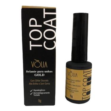 Imagem de Top Coat Volia Gel Glitter Gold 9g - Vòlia