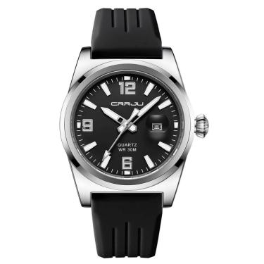 Imagem de Relógio de pulso quartzo esportivo à prova d´agua pulseira silicone