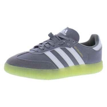 Imagem de adidas Tênis de ciclismo unissex adulto The Velosamba, Cinza Três/Cloud Armor Branco/Verde Limão Pulso, 36 BR
