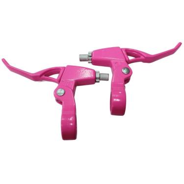 Imagem de Manete De Freio Para Bicicleta Bike MTB Maçaneta V-brake GTU Mtb Alumínio ROSA