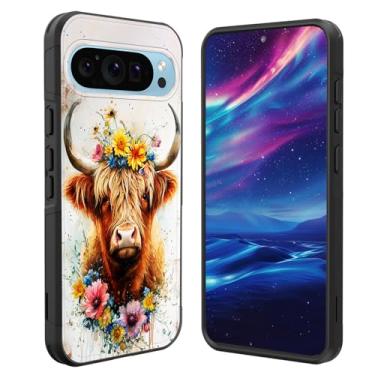 Imagem de GFEWYTJYJ Capa para Pixel 10 Pro XL, [proteção contra quedas de grau militar] Capa de telefone antiderrapante resistente à prova de choque para Google Pixel 10 Pro XL de 6,8 polegadas 2025, linda vaca