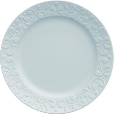 Imagem de Germer, Conjunto de pratoo de sobremesa em porcelana, modelo Tassel, Ø 20,5 cm, 6 unidades,Azul