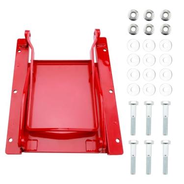 Imagem de Portão deslizante vermelho de 22 x 23 cm para kit de grãos compatível com portões deslizantes - Caminhonete de camionete deslizante para portões deslizantes, vem com 6 parafusos, 6 porcas, 12 arruelas