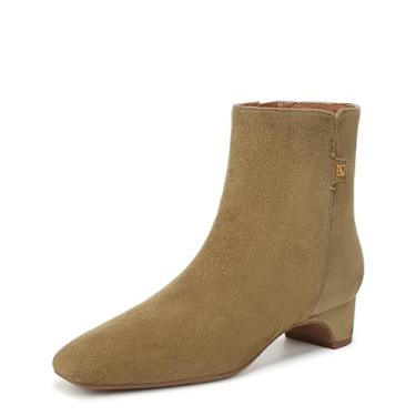 Imagem de Franco Sarto Bota feminina de cano curto Luella, Camurça verde musgo, 42